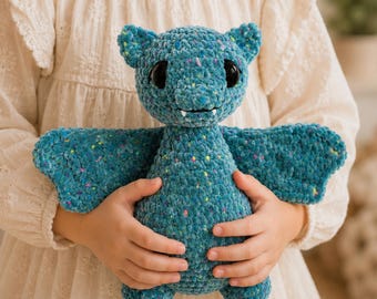 Modèle de chauve-souris au crochet, tutoriel de peluche amigurumi, animal en peluche d'Halloween (téléchargement PDF)