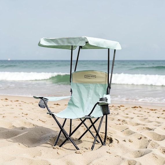 Camping Klappstuhl Hochleistungs-Stuhl im Freien mit Armlehnen UV-beständiger Campingsitz für Strandgartenangeln