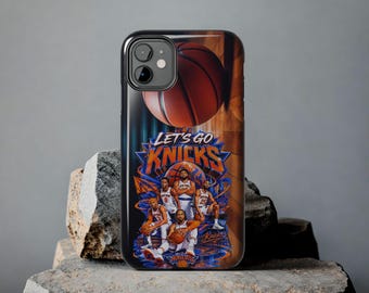 Etui na telefon z motywem koszykówki New York | Prezent dla kibica Knicks | Etui na iPhone'a i Samsunga inspirowane drużyną koszykówki | Etui na telefon sportowy Game Day