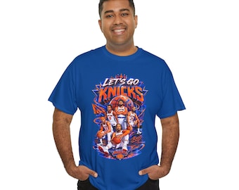 Lets Go Knicks Shirt, New York Basketball Fan Tee, NYC Basketball Graphic T-Shirt, Playoff Game Day Shirt, Knicks Fan Gift for Men Women