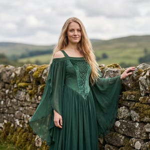 Plus Size Green Elven Dress - Etsy