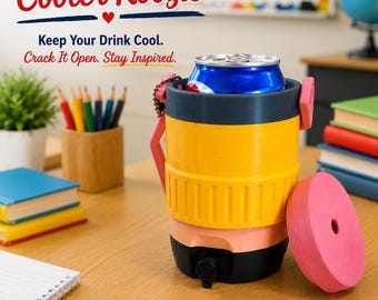 Funda térmica para lápices para profesores / Funda térmica para lápices con abrelatas / Regalo para profesores / Portavasos para el aula