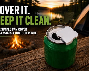 Reusable Can Cover Lid | Bug & Sand Proof Drink Cover | Camping | Beach | Tailgate Soda Can Protector