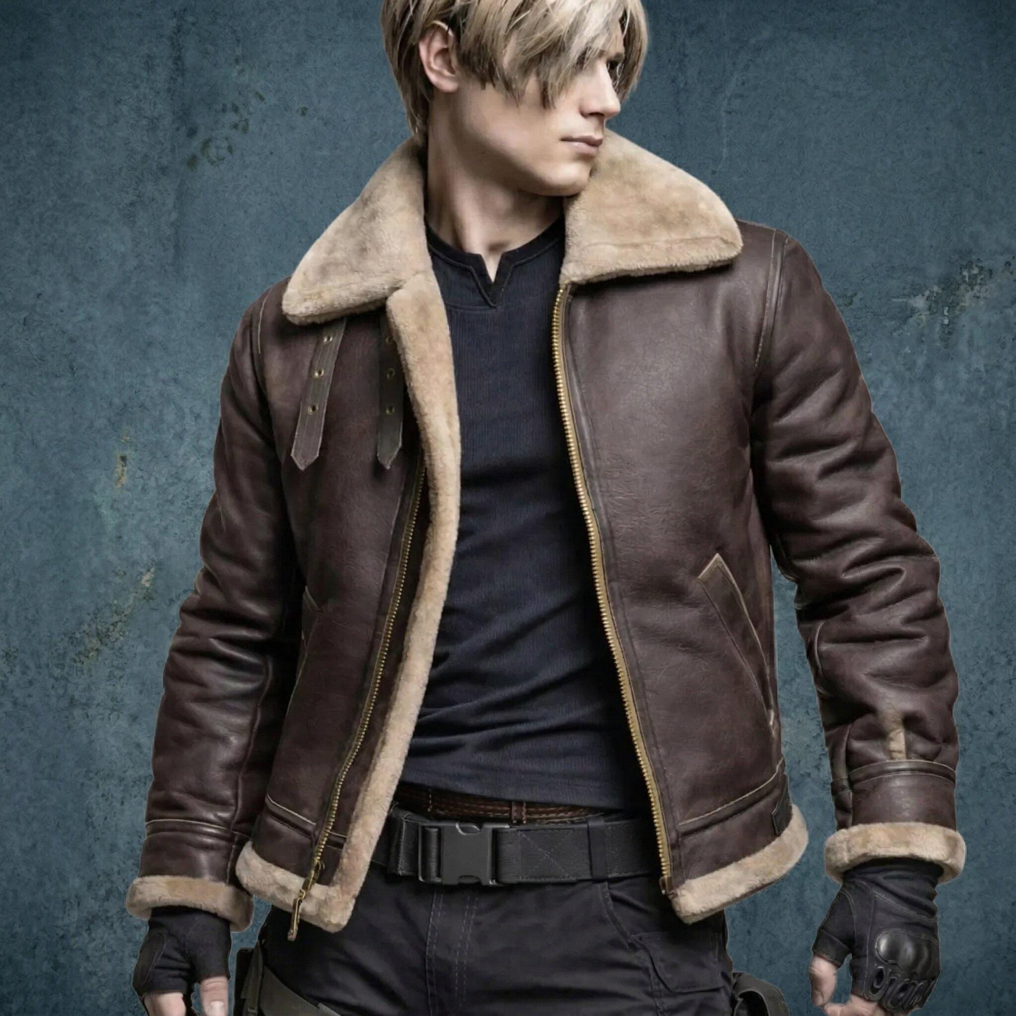 Leon kennedy leather jacket - Etsy 日本