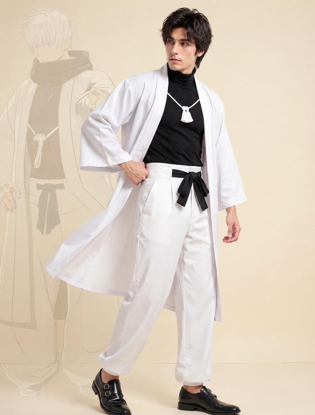 Satoru Gojo White Cosplay Suit | Jujutsu Kaisen Inspired Anime Costume ...