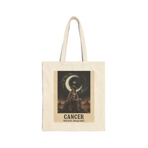 Cancer Zodiac Illustration Tote Bag | Astrology Moon Art