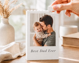 Custom Photo Brick Block For Dad,Father’s Day Gift,Personalized Picture Puzzle,Family Keepsake,Birthday Gift,Wedding Anniversary