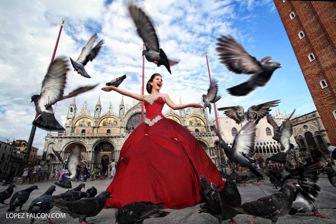 Crimson Dominion Couture Gown