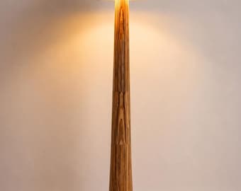 Handcrafted Wooden Floor Lamp | Modern Minimalist Standing Lamp | Solid Wood Floor Light | Japandi Lamp | Scandinavian Home Decor