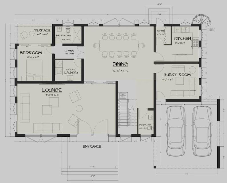 Luxury House Plans Bundle PDF, Modern Mansion Floor Plans, 5 & 6 ...