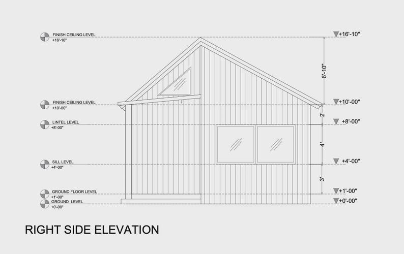 Ensemble de plans de maison de style cottage : plan d’une maison de 140 m² avec 3 chambres + plan d’une mini-maison, plan d’un chalet indépendant d’une chambre (PDF) image 17