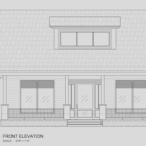 Ensemble de plans de maison de style cottage : plan d’une maison de 140 m² avec 3 chambres + plan d’une mini-maison, plan d’un chalet indépendant d’une chambre (PDF) image 11