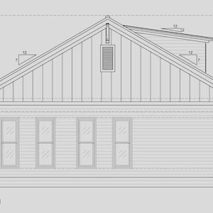 Ensemble de plans de maison de style cottage : plan d’une maison de 140 m² avec 3 chambres + plan d’une mini-maison, plan d’un chalet indépendant d’une chambre (PDF) image 13