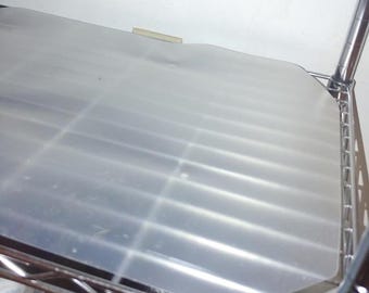 Wire Shelf Liner 14x36 Set of 5 Clear Non Adhesive Mats, Heavy Duty Waterproof Wire Rack Shelf Covers, Cut to Fit Cabinet Drawer Liners