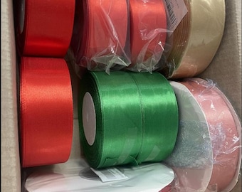 1 Inch Champagne Satin Ribbon – 50 Yards Single Face Polyester Craft Ribbon for Decor, Gift Wrapping, Floral Bouquets & Party Decorations