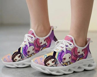 KPop Demon Hunters Kids Shoes, Super Girls Graphic Sneakers, KPop Fan Footwear, KPop Fan Shoes, Rumi Zoey Sheos