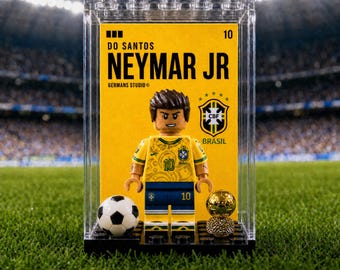 Neymar World cup Brazil Minifigure Bundle Football Figure Custom Soccer Collectible Display Fan Gift Decor Superstar Icon Samba Style