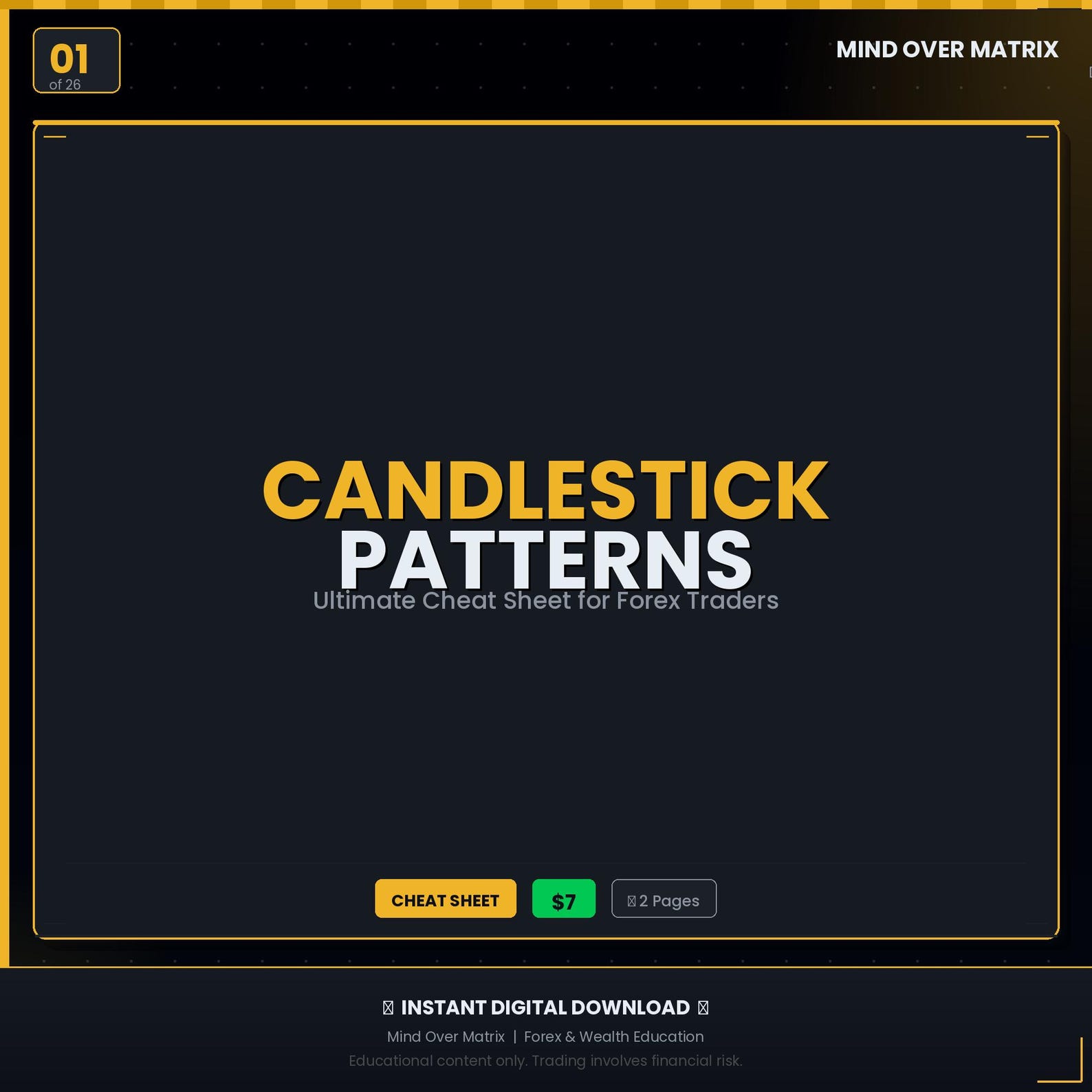 Forex Candlestick Patterns Cheat Sheet | Beginner Trading Guide (PDF ...