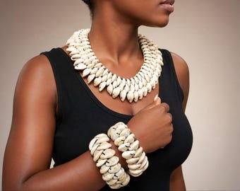 African Cowrie shells Necklace Cowrie Shell jewelry