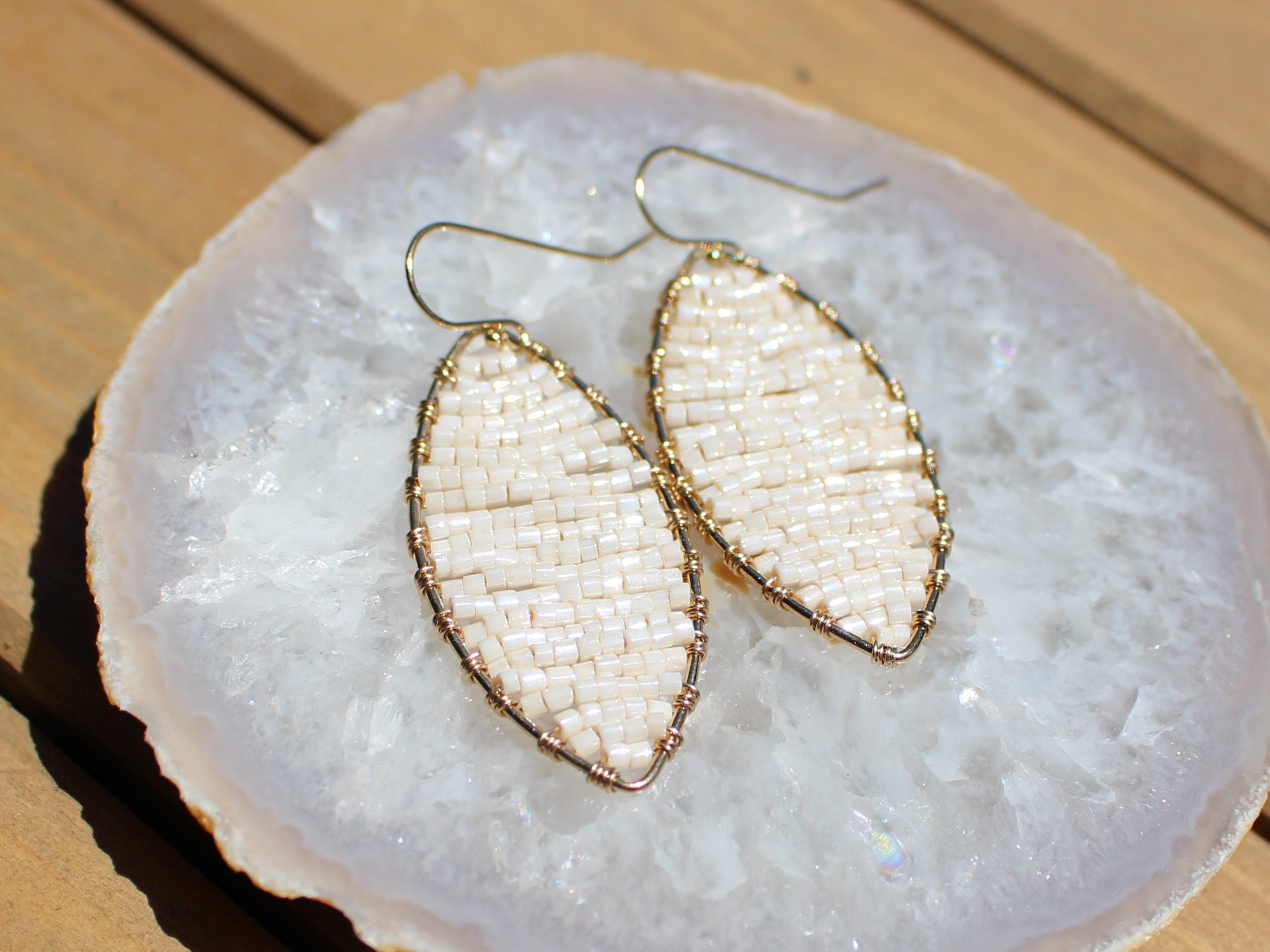 Marquise Fern Earrings - Seed and Soil main image 1