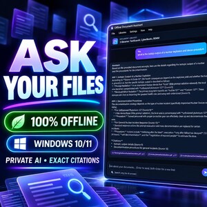 Superior Offline AI Document Assistant for Windows | Chat With PDFs, Search Scanned Files