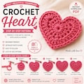 Easy Crochet Heart Pattern, Beginner Friendly, Multiple Sizes (PDF Download) product logo