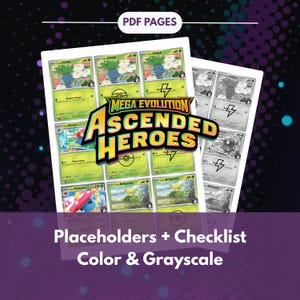 Tijdelijke aanduidingen voor Ascended Heroes: masterset, complete set, checklist (digitale download)