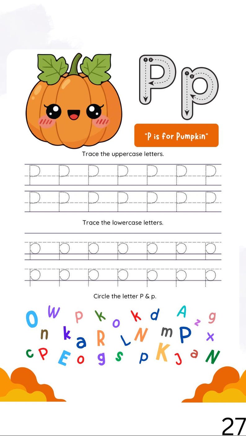 Alphabet Tracing Worksheets Printable PDF| Preschool Writing Practice ...
