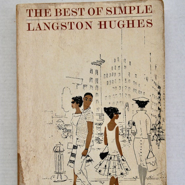 The Best of Simple Langston Hughes 1961 vintage paperback book Bernhard Nast illustrations Black American literature Harlem Renaissance