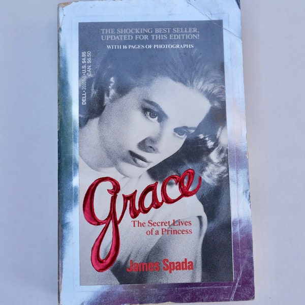 Grace The Secret Lives of a Princess James Spade vintage Dell paperback book 1988 Hollywood movie start biography Monaco