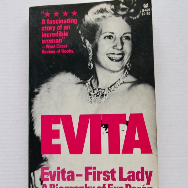 Evita - First Lady A Biography of Eva Peron John Barnes vintage paperback book 1978 Argentina women history