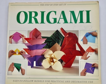 The Step by Step Art of Origami Easy-to-Follow Models for Practical and Decorative Use Jon Tremaine vintage how-to book 1995 Japanese design