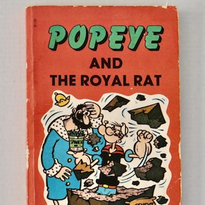 Popeye and the Royal Rat Bud Sagendorf vintage midcentury paperback humor book 1967 comic strip cartoon Popeye the Sailor Man