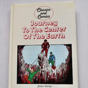 Journey to the Center of the Earth Jules Verne Classics and Comics 1985 vintage comic book graphic novel education literature kids children
