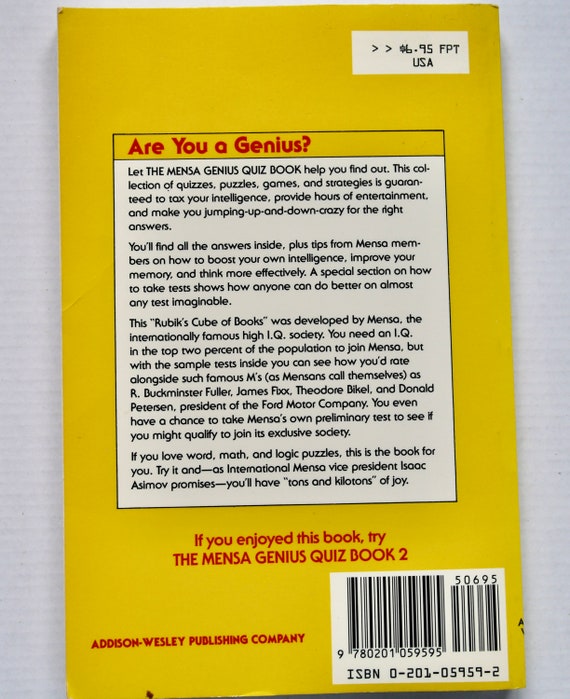 Mensa Genius ABC Quiz Book