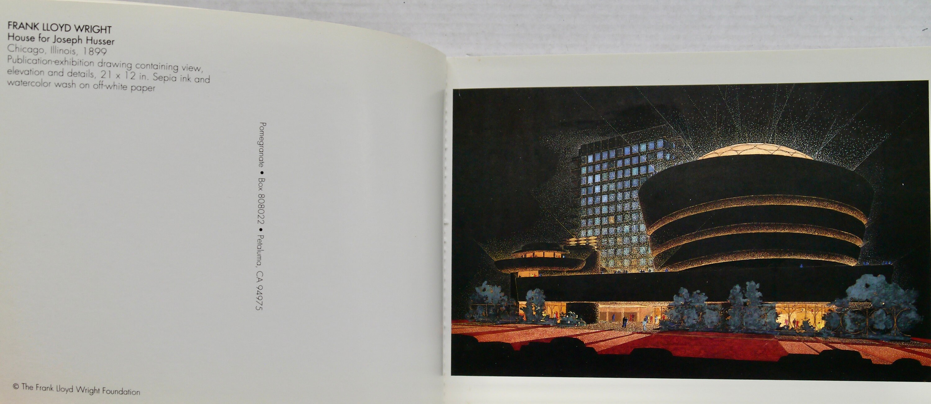 Frank Lloyd Wright 30 Architectural Drawings A Book of Postcards ...