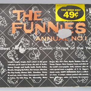 The Funnies Annual No. 1 Best Newspaper Comic-Strips of the Year 1959 vintage first edition book cartoon comics humor