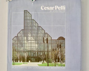 Cesar Pelli John Pastier Monographs on Contemporary Architecture 1980 vintage SIGNED first edition book