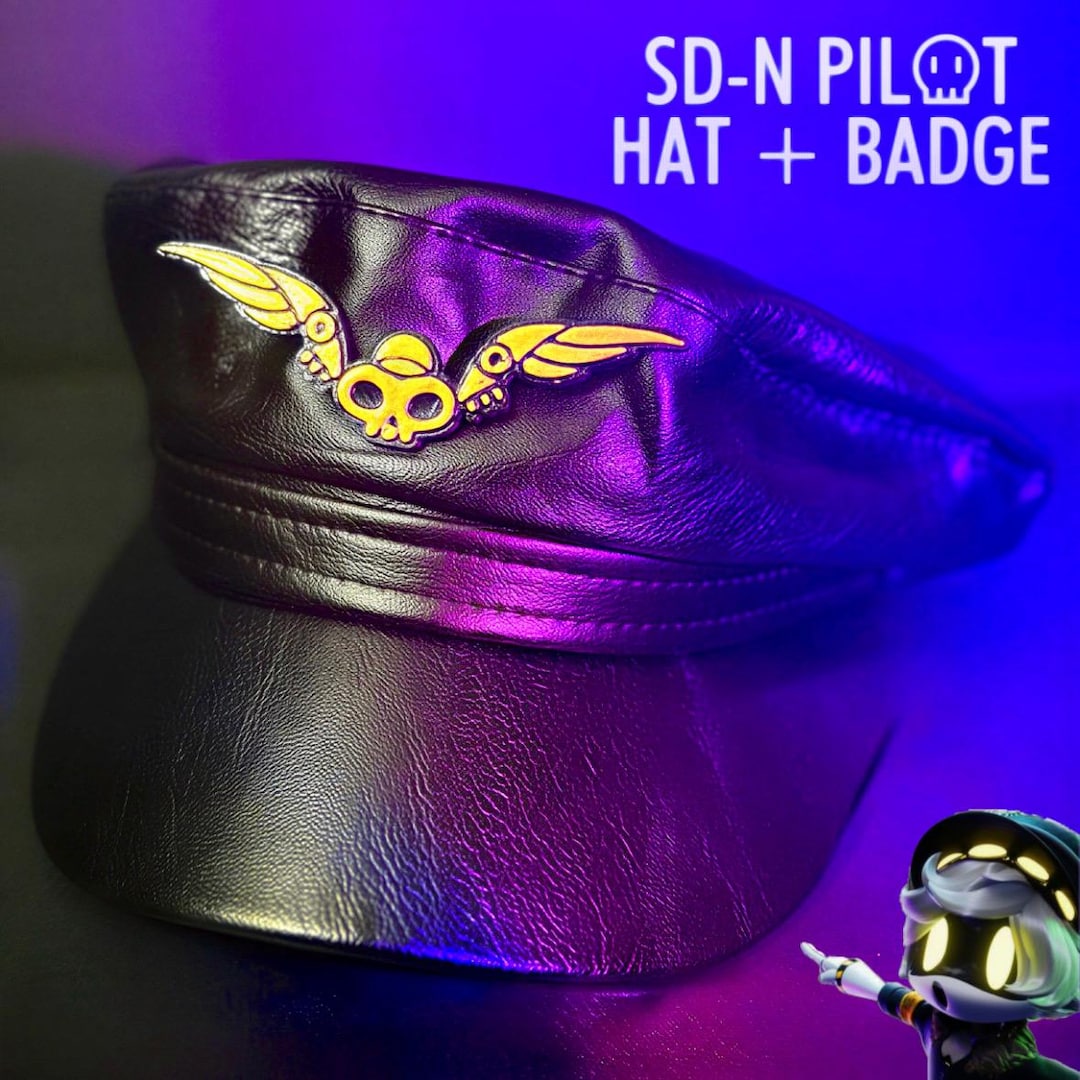 SD-N Pilot Hat + Badge Murder Drones Cosplay - Etsy Denmark