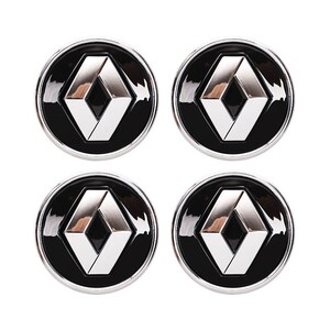 Renault Wheel Center Caps 57mm 60mm Set of 4 – Hub Caps for Clio Megane Captur Duster – Replacement Rim Caps Car Accessories
