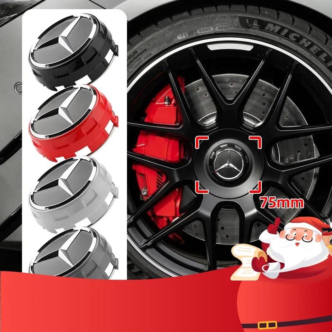 Mercedes Benz Wheel Center Caps 75mm 146mm Set of 4 – Hub Caps for C ...