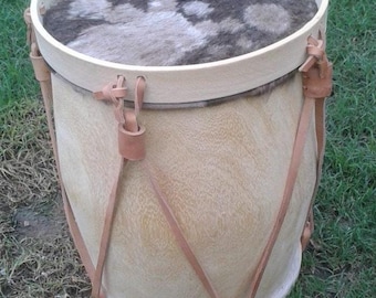 ARGENTINE BOMBO LEGUERO 12" x 18.5" Folklore Bass Drum Wood Leather Fur Legüero Argentina