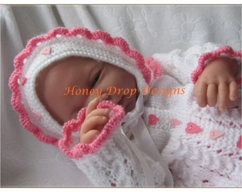 Lil Scallop Shell (3 Sizes) Reborn Baby PDF Knitting Pattern