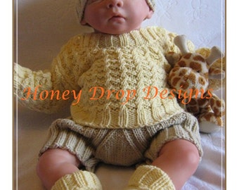 Lil Twisted Rib (3 Sizes) Reborn Baby PDF Knitting Pattern