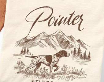 German Shorthaired Pointer Shirt, GSP Upland Hunting Dog Lover Graphic Tee, Comfort Colors Bird Dog Outdoors Nature Field Dog Dad Mom Gift