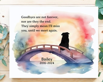 Personalized Pug Dog Memorial Gift, Pug Gift In Loving Memory Pet Loss Gifts, Art Keepsake Sign Dog Remembrance Gift Idea, Pet Sympathy Gift