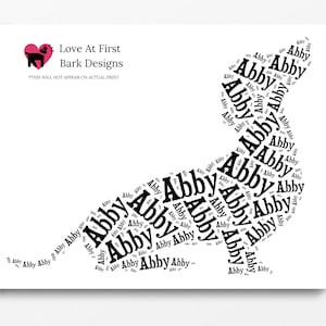 Custom dog memorial sympathy gift in memory of Dachshund, Dog Mom or Dad dog portrait pet memorial print, dog lover gift art pet loss gifts