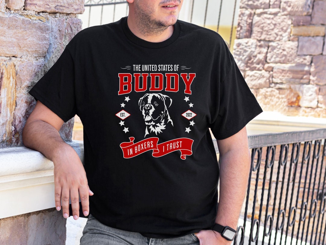 Personalized Boxer Dog Shirt. Custom Dogs Name Patriotic Boxer Dog