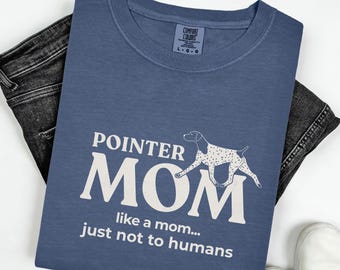 Chemise maman GSP, chemise allemande drôle de pointeur, t-shirt graphique d'amant de chien de chasse pour femmes, cadeau humoristique de chasseur de chien d'oiseau de couleurs de confort