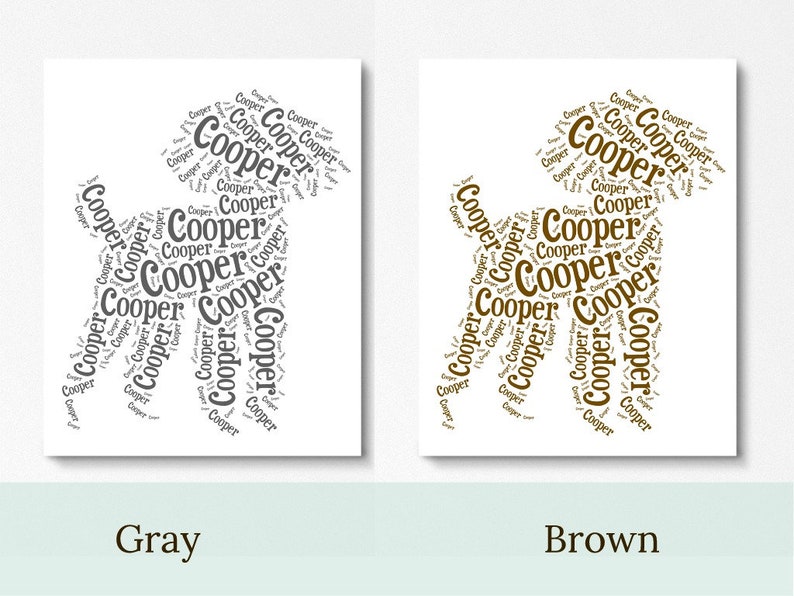 personalized death of toy poodle pet loss gifts loss of dog wall art remembrance gift Poodle custom name pet memorial sympathy gift ideas